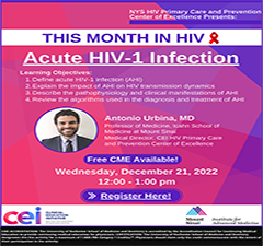 This Month in HIV: Acute HIV-1 Infection